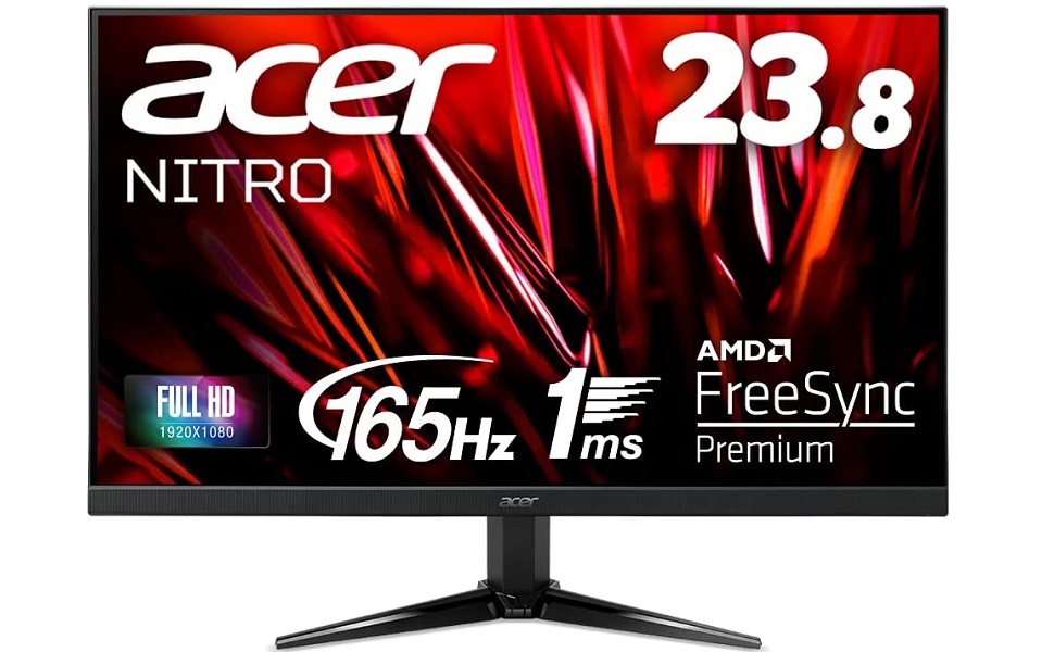 acer 165Hz ゲーミングモニター 23.8インチ 2022 リール - dr-natura.pl